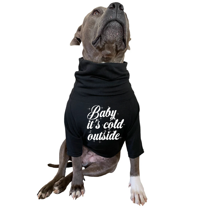 BABY IT'S COLD OUTSIDE Dog Cowl Tee
