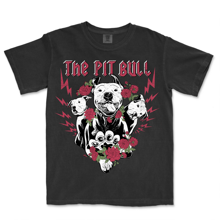 THE PIT BULL Vintage Black Band Tee