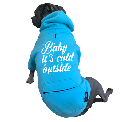 トップス ICE AND TECHNO DOUBLE HEADED DOG ZIP UP BABY IT'S COLD OUTSIDE Fleece Dog Zip-Up Hoodie - Urban Suburban