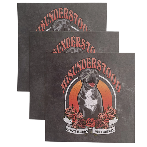 VINTAGE MISUNDERSTOOD Sticker Pit bull Stickers Decals