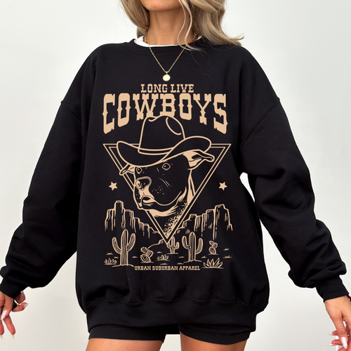LONG LIVE COWBOYS Black Sweater
