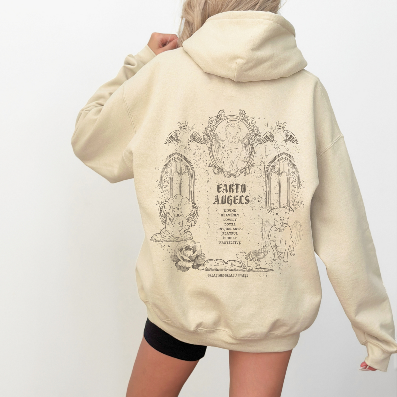 EARTH ANGELS Bone Fleece Hoodie