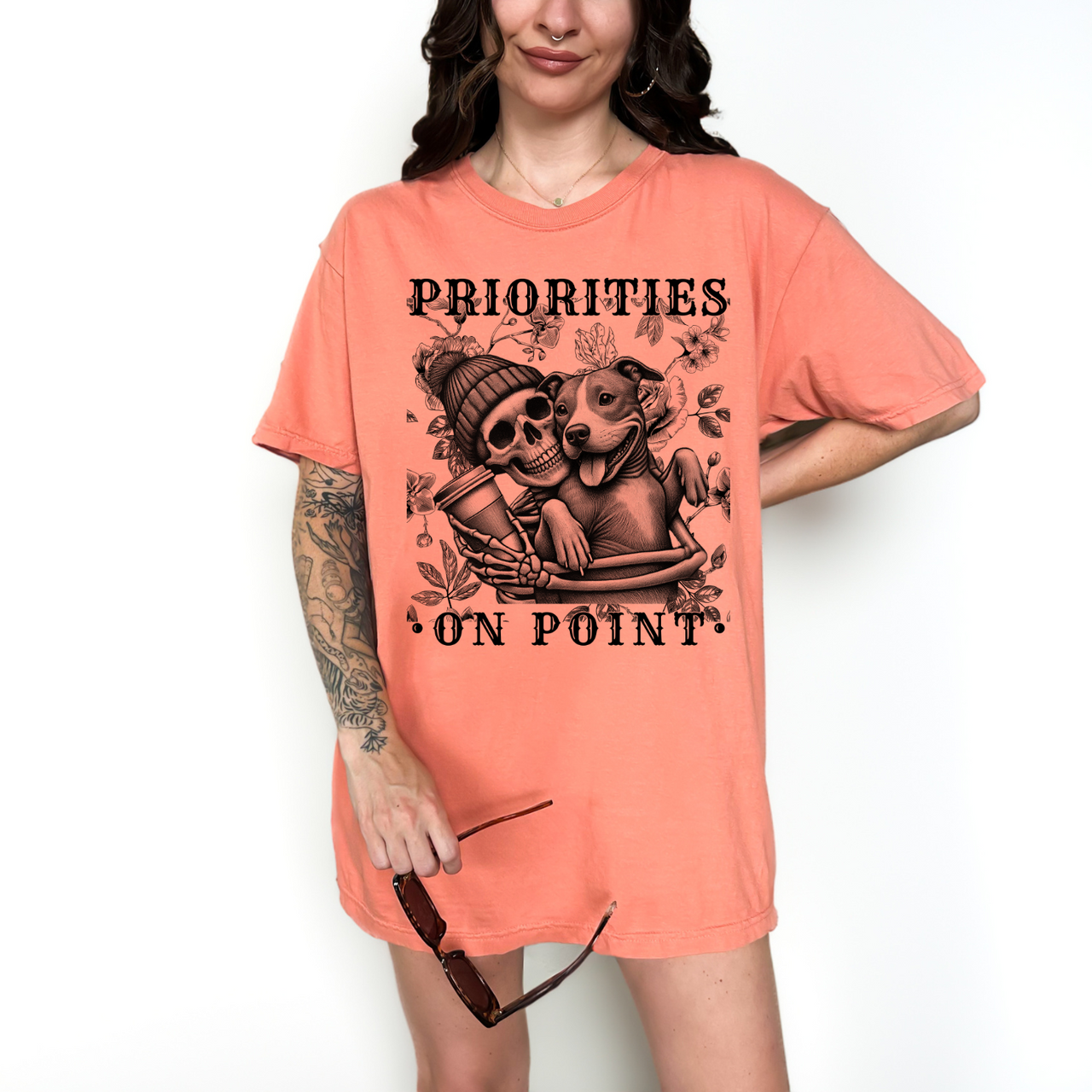 PRIORITIES ON POINT Vintage Terracotta Tee