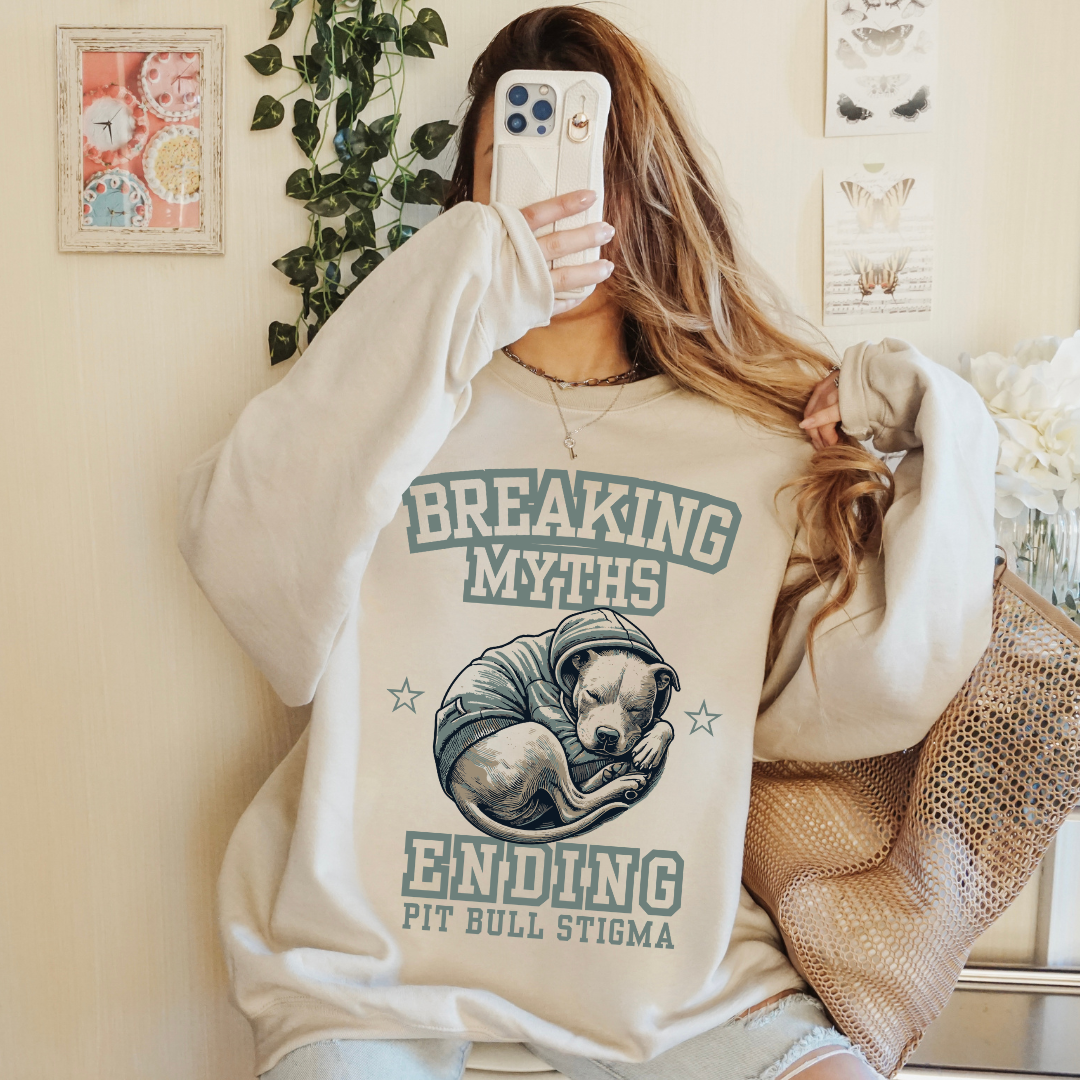 BREAKING MYTHS Sand Sweatshirt