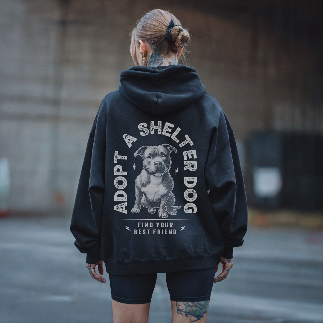 FIND YOUR BEST FRIEND Black Hoodie