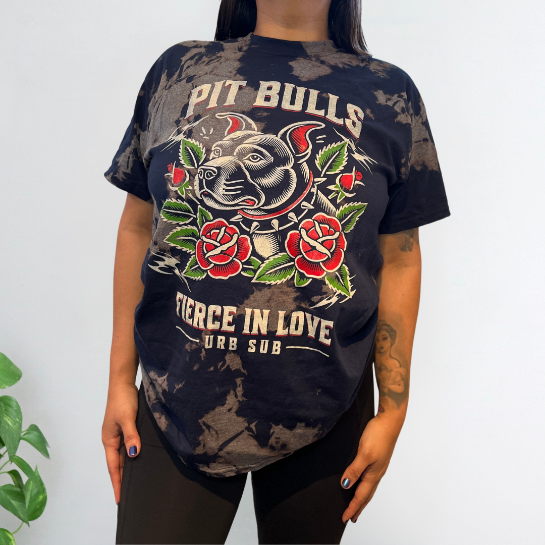 FIERCE IN LOVE Bleached Tee