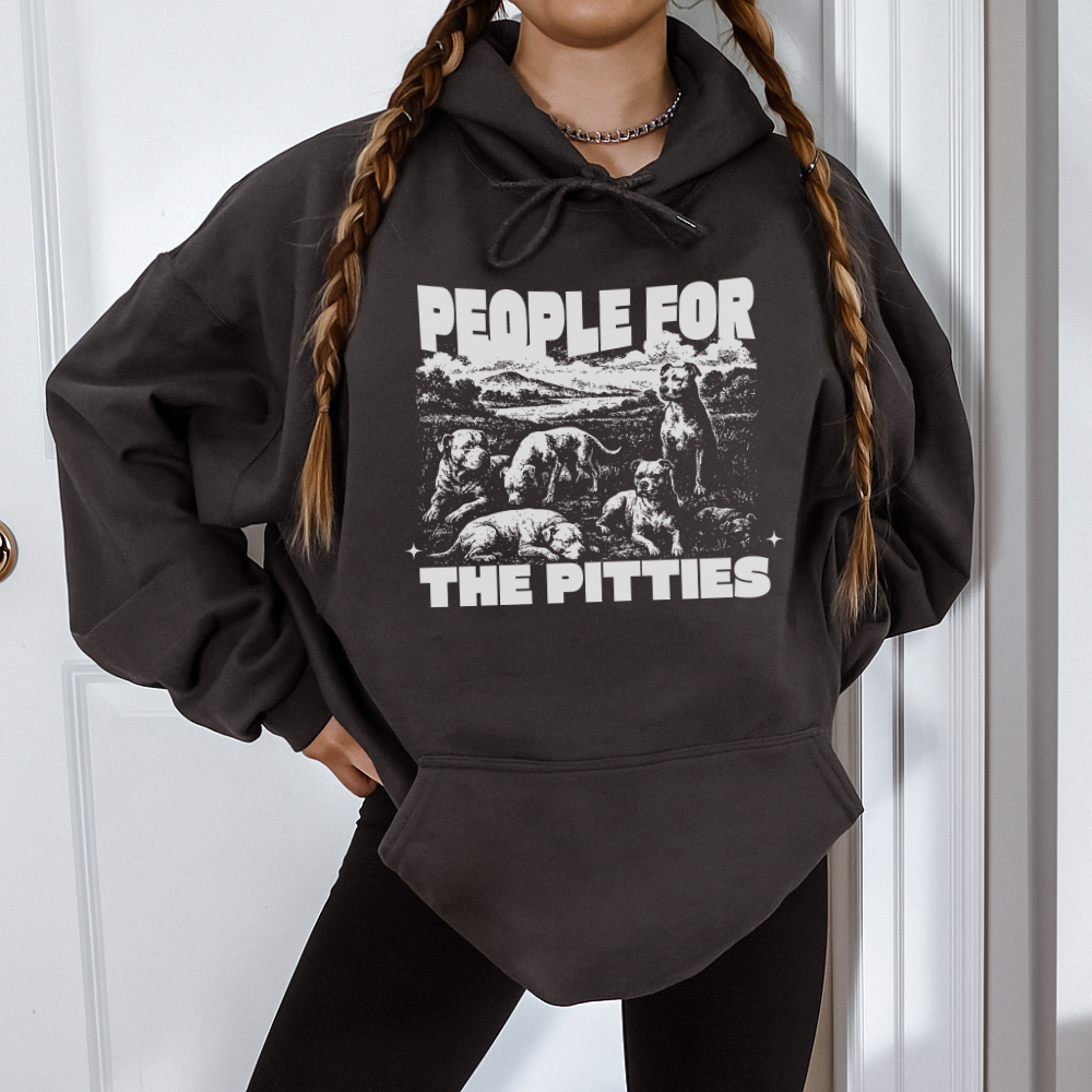 PEOPLE FOR THE PITTIES GRAPHIC Charcoal Hoodie