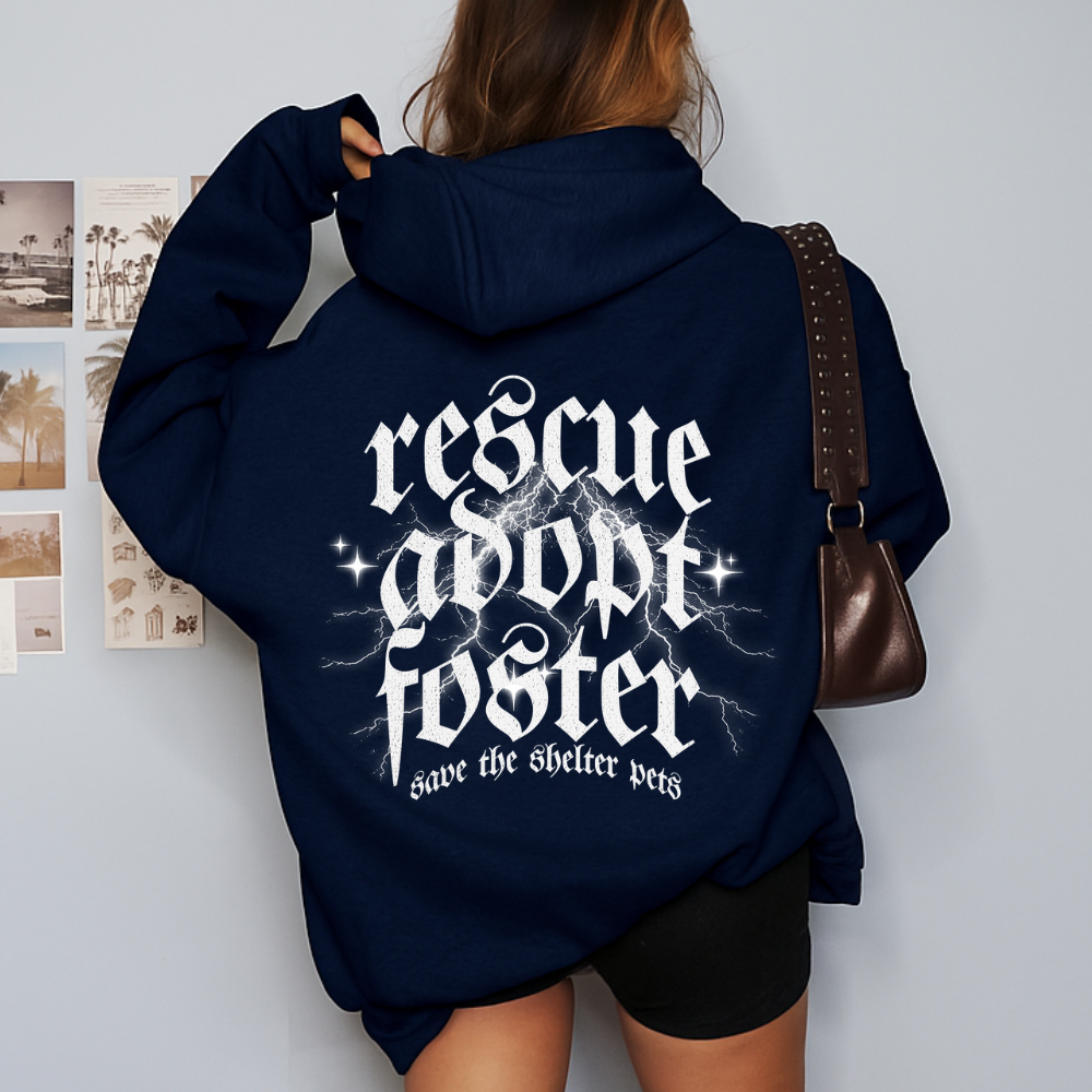 LIGHTNING Navy Hoodie