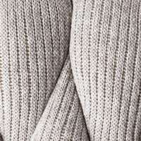 Dove Grey - B02 material swatch with whitish grey loose knit braid