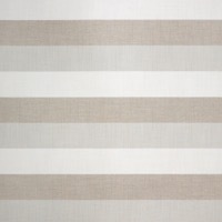 Direction Linen Stripe 40599-01 fabric swatch with thick beige, cream and light brown stripes
