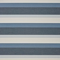 Gateway Coast Stripe 14087 fabric swatch with thick medium and dark blue and cream stripes