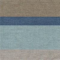 Gateway Mist Stripe 58039 fabric swatch with thick brown, geen and teal stripes