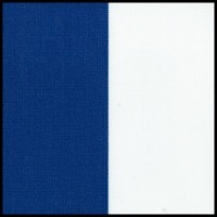 Blue Stripe fabric swatch in medium blue and white striped pattern