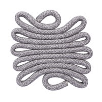 Rope Barley - W36 material swatch with light and medium grey woven design
