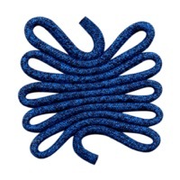 Rope Navy - W23 material swatch with medium and dark blue woven design
