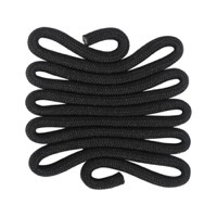 Rope Raven - W33 material swatch with black woven design
