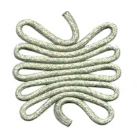 Rope Willow - W20 material swatch with greenish beige woven design
