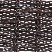 Wicker Irish Coffee - W42 material swatch with a dark brown tight woven design