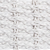 Wicker New White - W41 material swatch with a white tight woven design