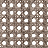 Wicker Almond - W52 material swatch with a greyish tan woven design