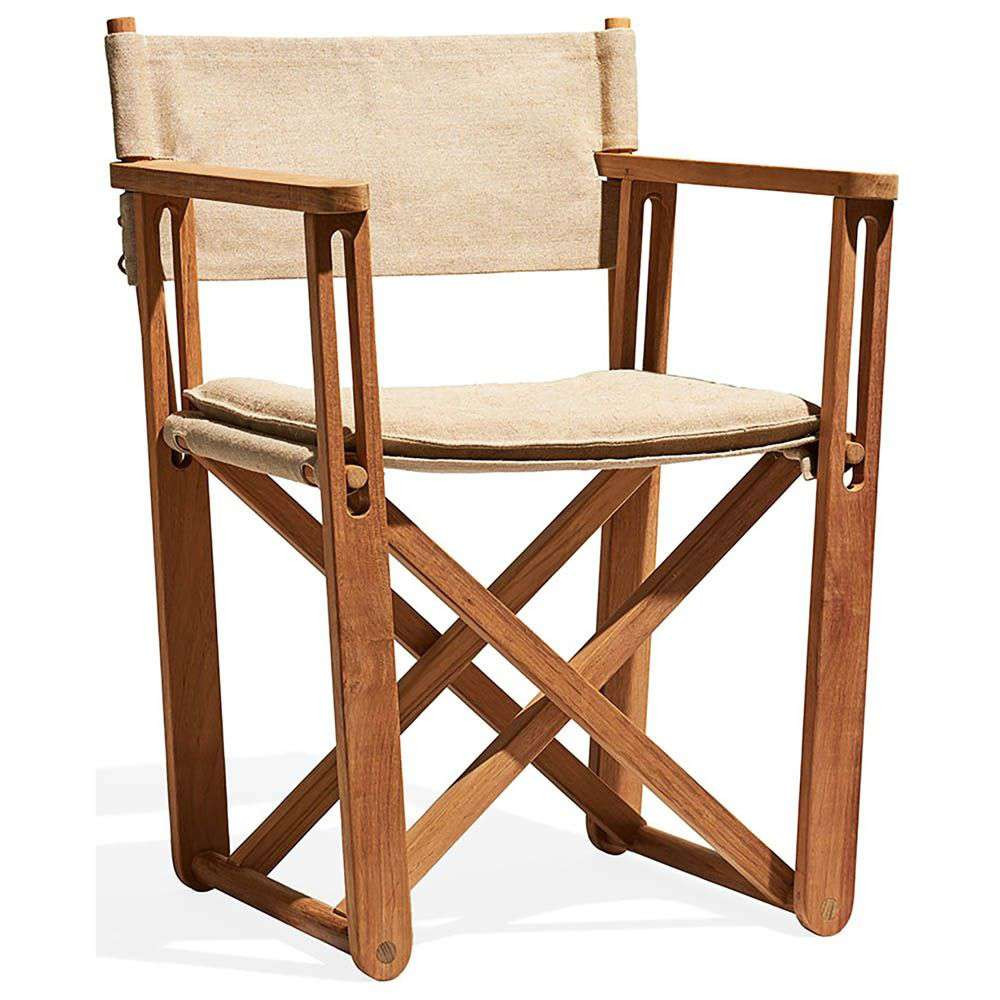 Skargaarden Kryss Lounge Chair - Natural Canvas