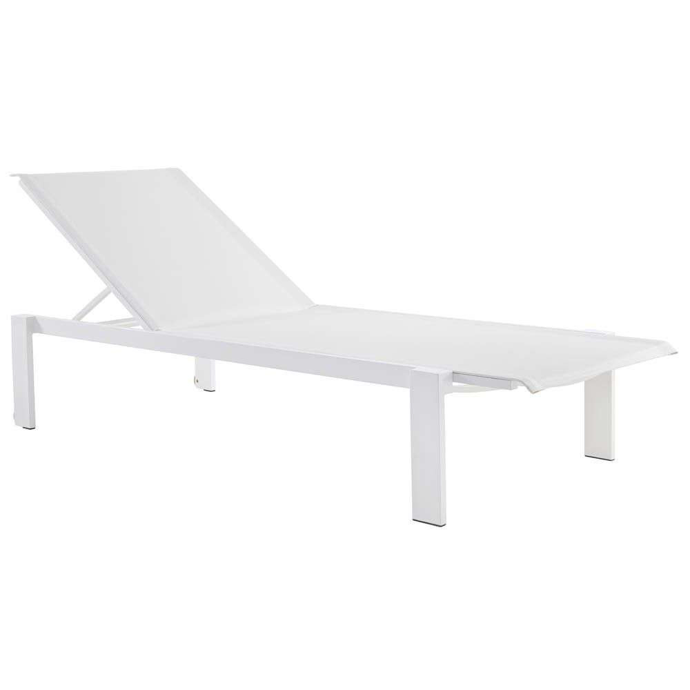 Sifas Kwadra Adjustable Chaise Lounge - White