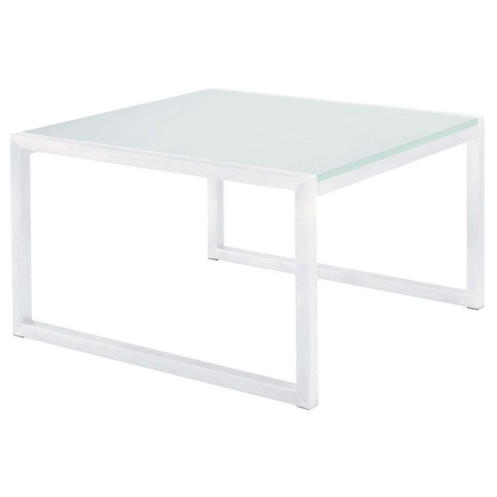 Sifas Kwadra Square Side Table - White