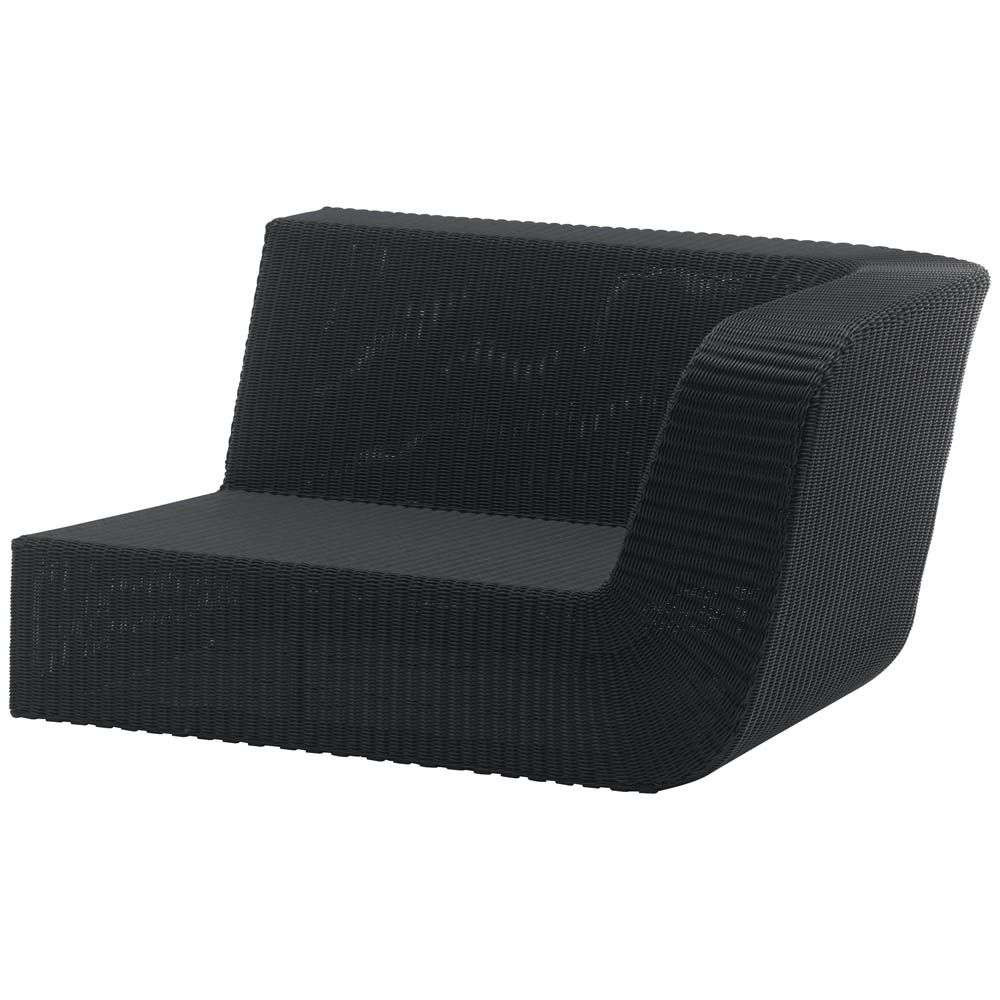 Savannah 2-Seater Sofa - Left Arm - Black