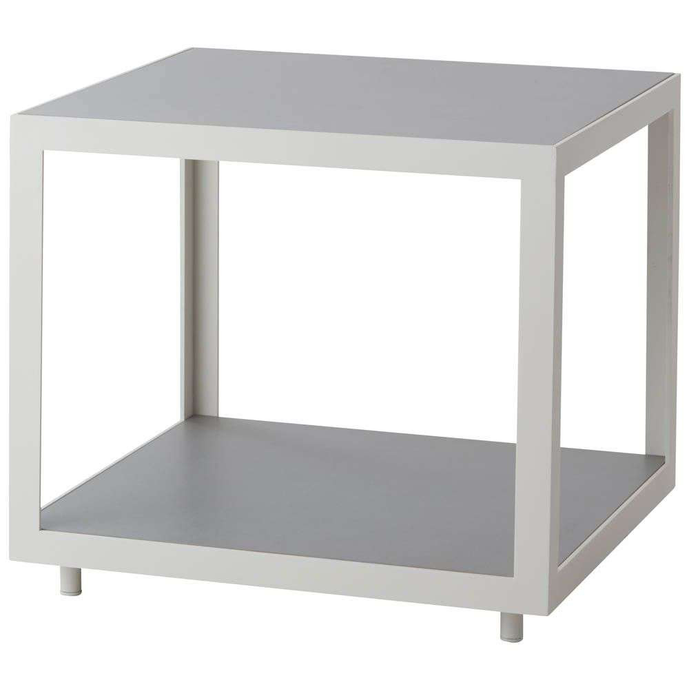 Cane-line Level Side Table - White - Ceramic Top