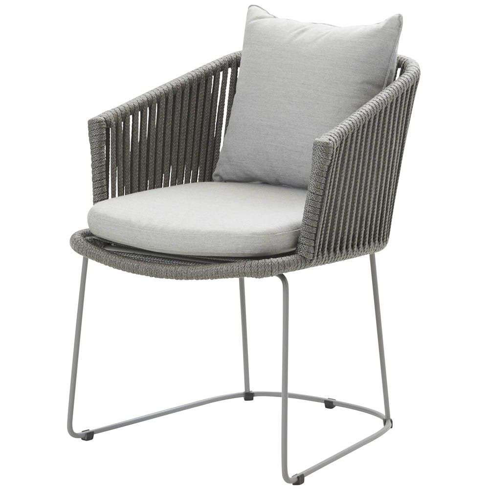 Cane-line Moments Dining Chair - Light Grey Cushions