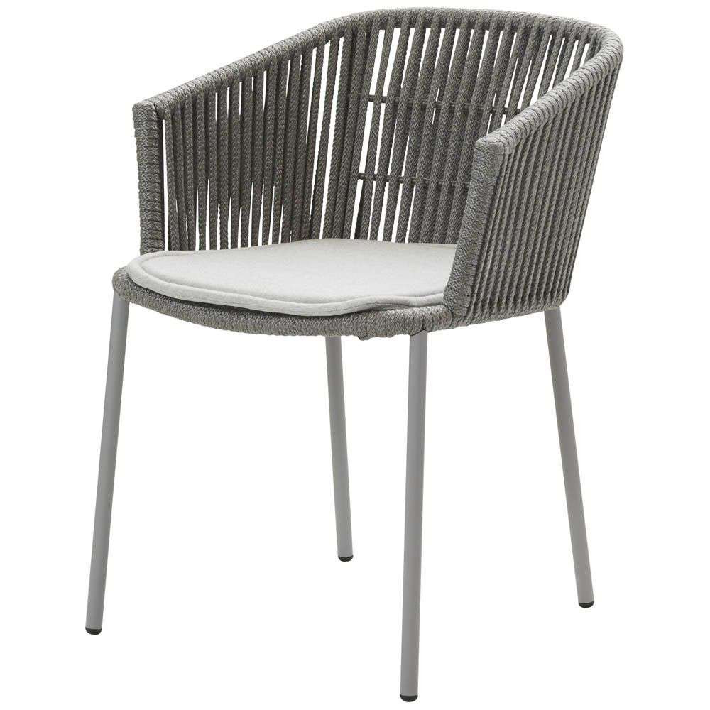 Cane-line Moments Dining Chair - Stackable - Light Grey Cushion