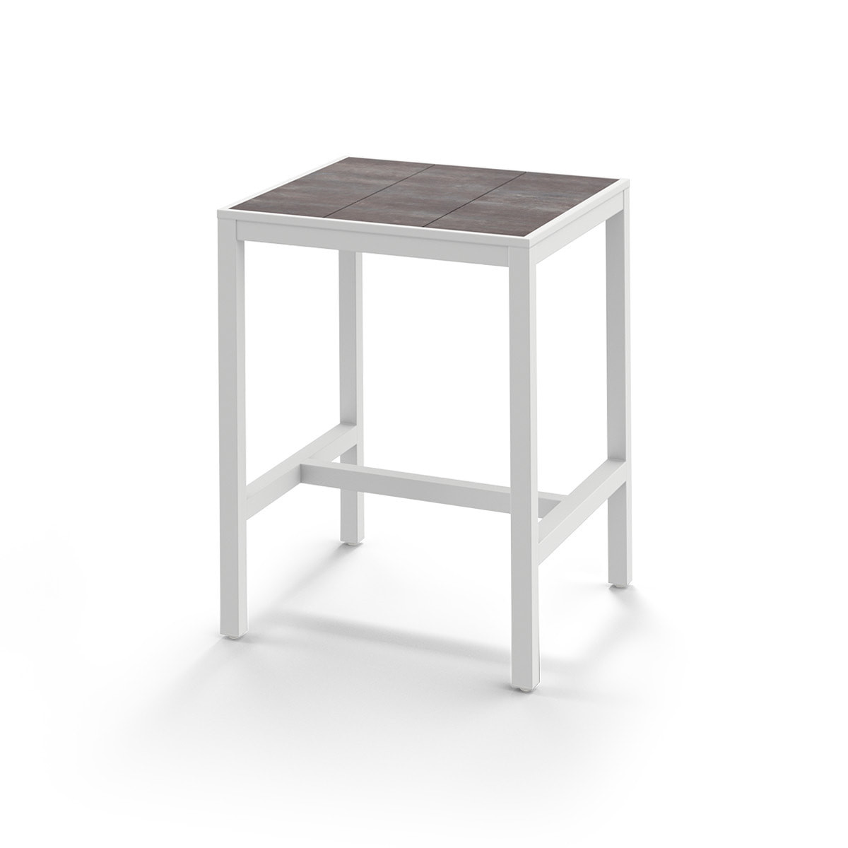 Mamagreen Allux Bar Table - 31.5 x 31.5 - White - Laterite HPL