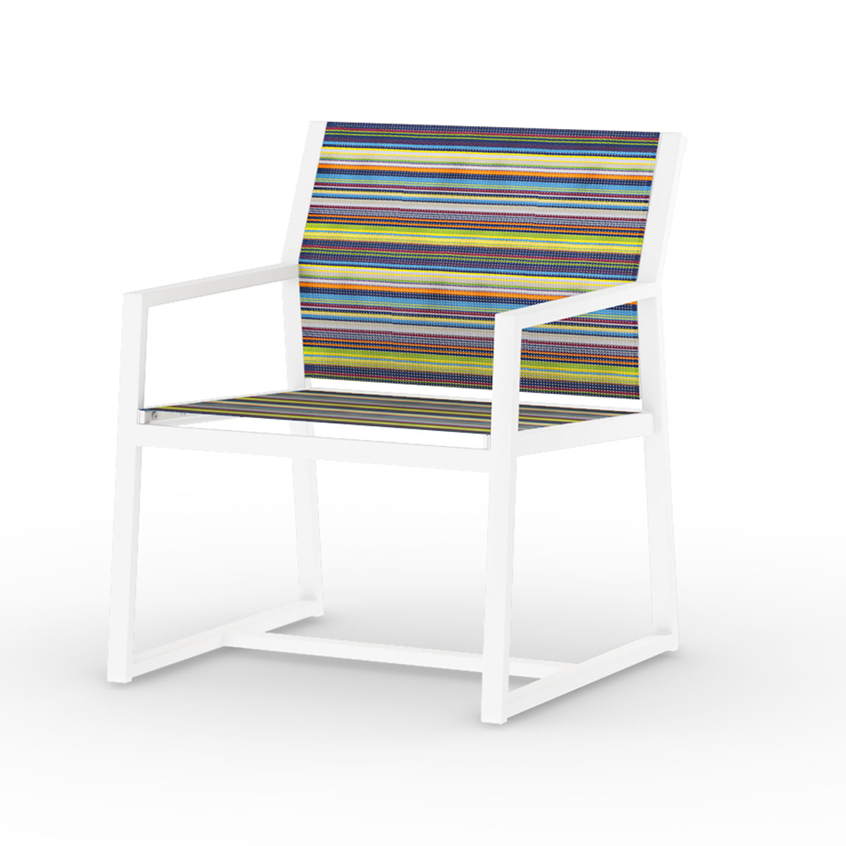 Mamagreen Stripe Casual Chair - Sling - White - Green Barcode