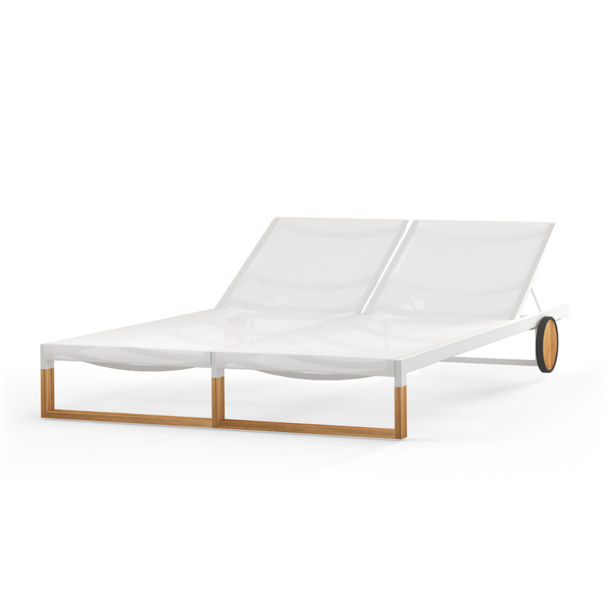 Mamagreen Ekka Lounger - Double - White - Batyline White