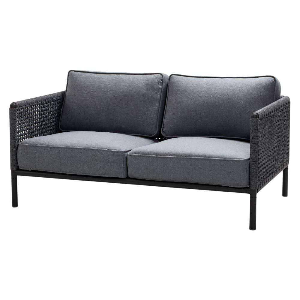 Cane-line Encore 2-Seater Sofa - Lava Grey