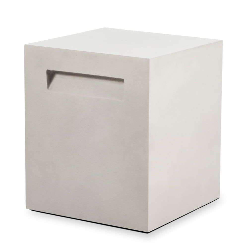Tank Stool/Side Table - Bone from EcoSmart Fire