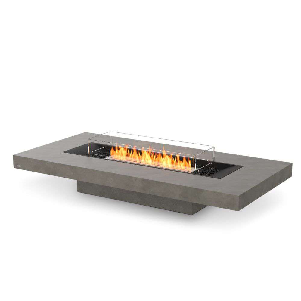 EcoSmart Fire Gin 90 Fire Pit Table - Low - Natural - Ethanol