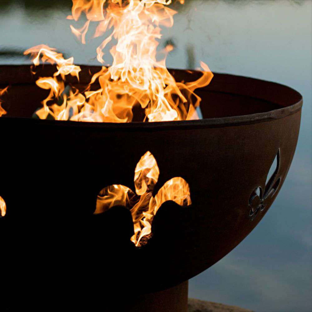 Fleur de Lis Fire Pit from Fire Pit Art