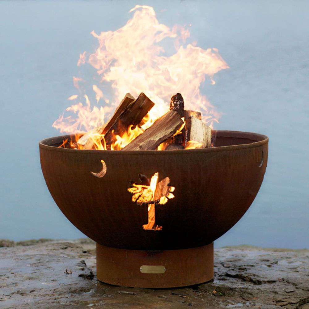 Tropical Moon Fire Pit from Fire Pit Art