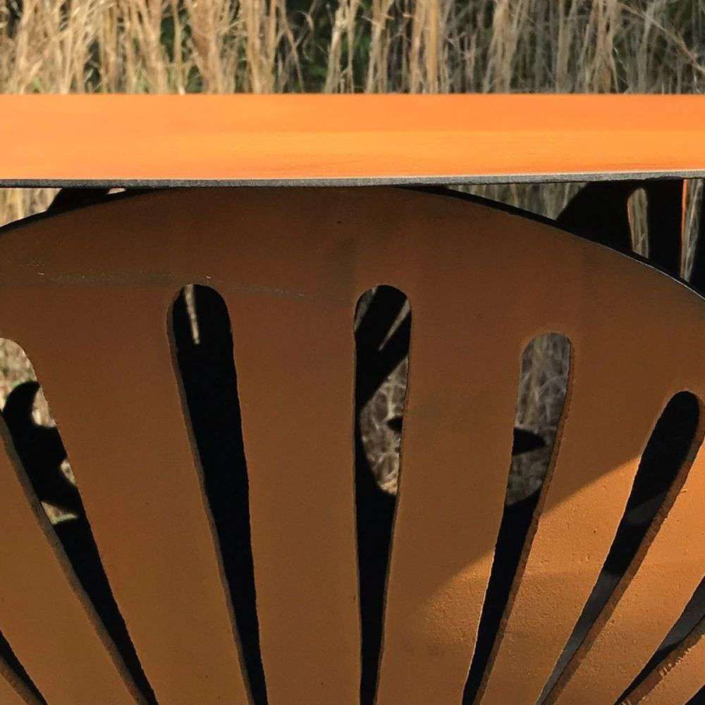 Fire Pit Art Steel Tabletop Decor Outdoor