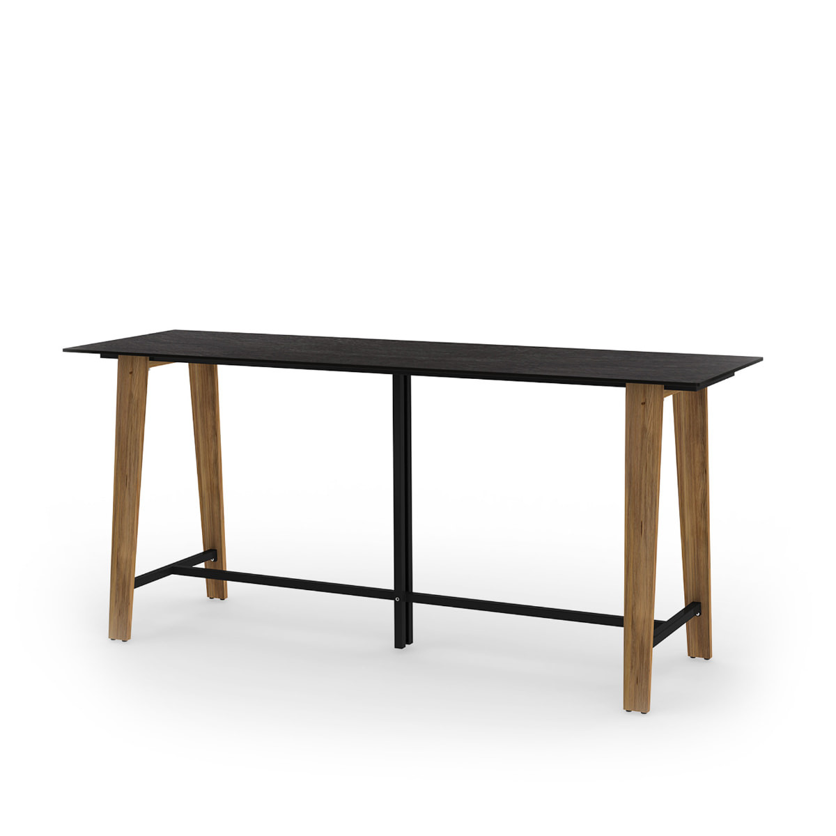 Mamagreen Sato Bar Table - 94.5 - Recycled Teak - Rustic - HPL Slate