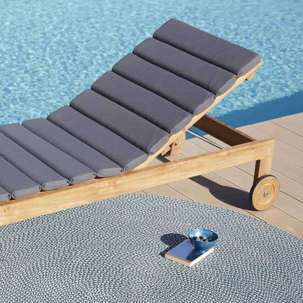 cane sunlounger