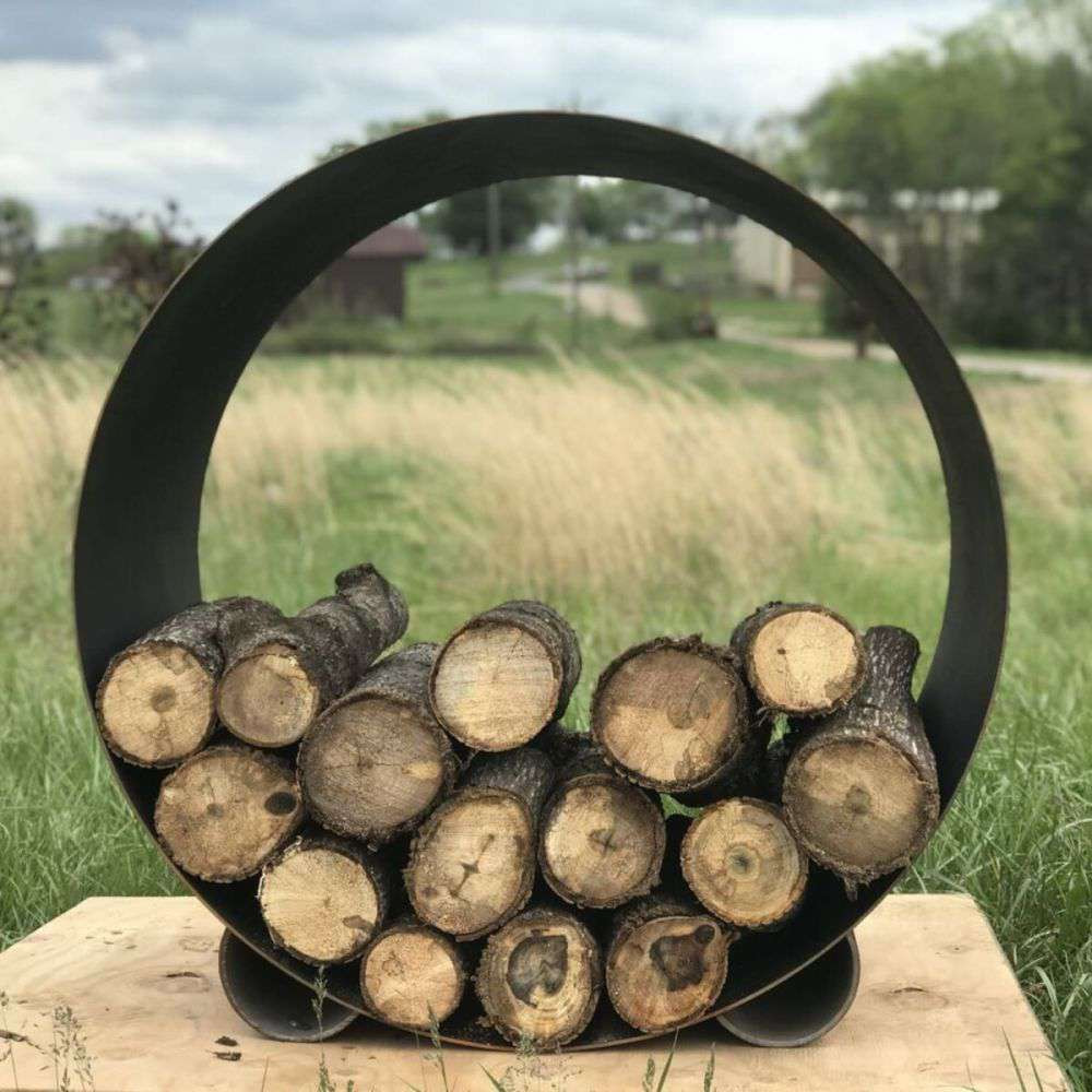 Orbit Log Rack from Fire Pit Art