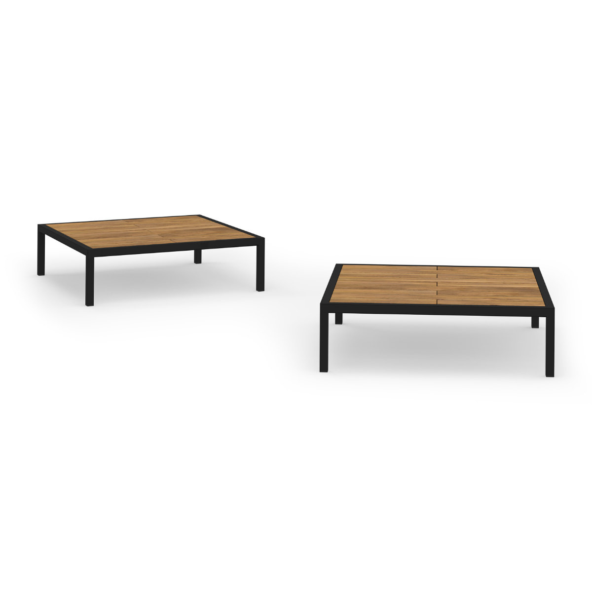 Mamagreen Albatross Low Table - Black - Plantation Teak