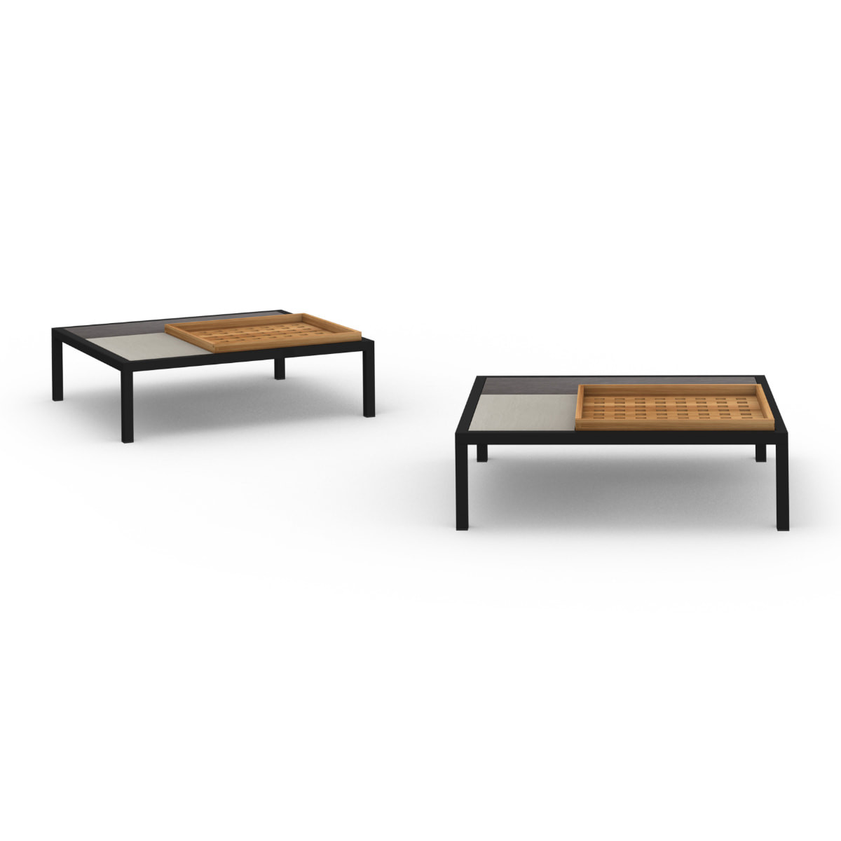 Mamagreen Albatross Low Table - Black - Mixed HPL