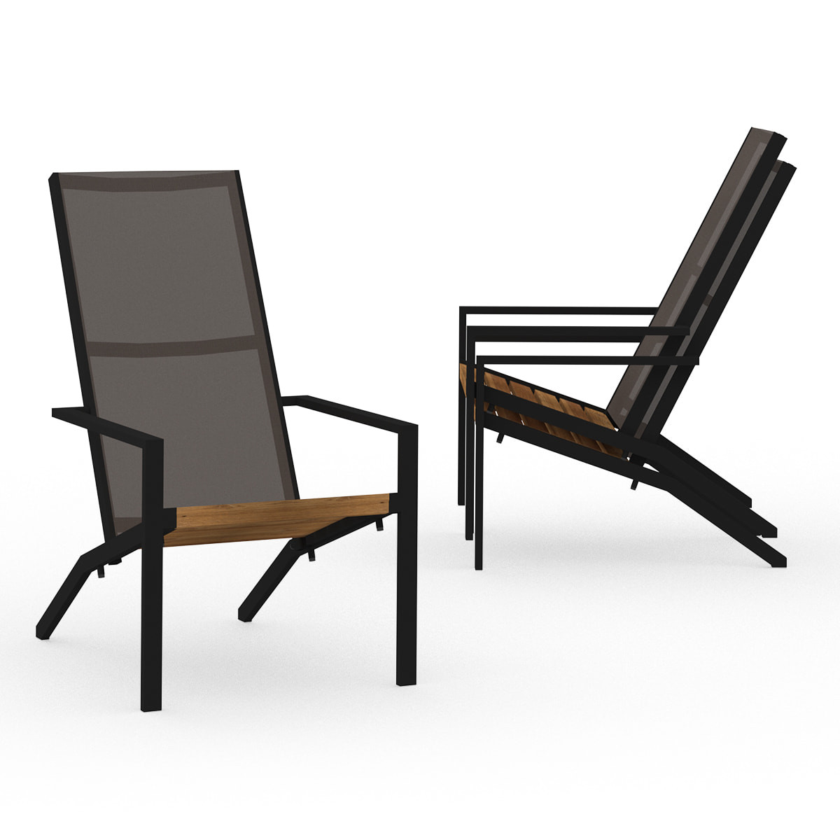 Mamagreen Bondi Tall Adirondack - Iron Black - Dark Taupe