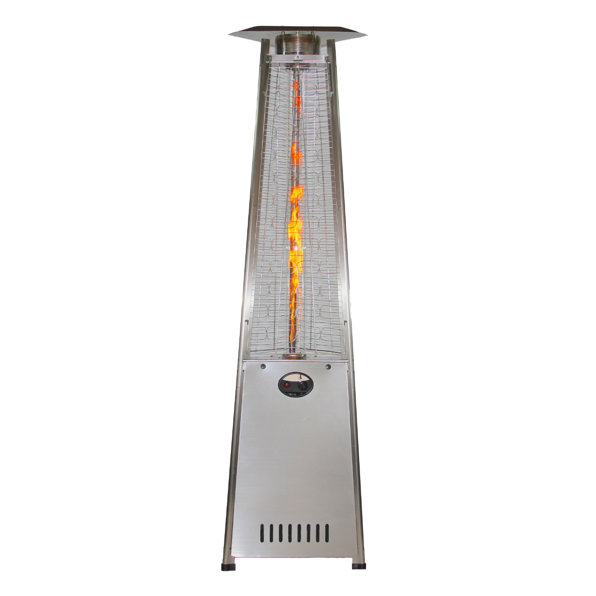 RADtec Pyramid Flame Patio Heater - Stainless Steel