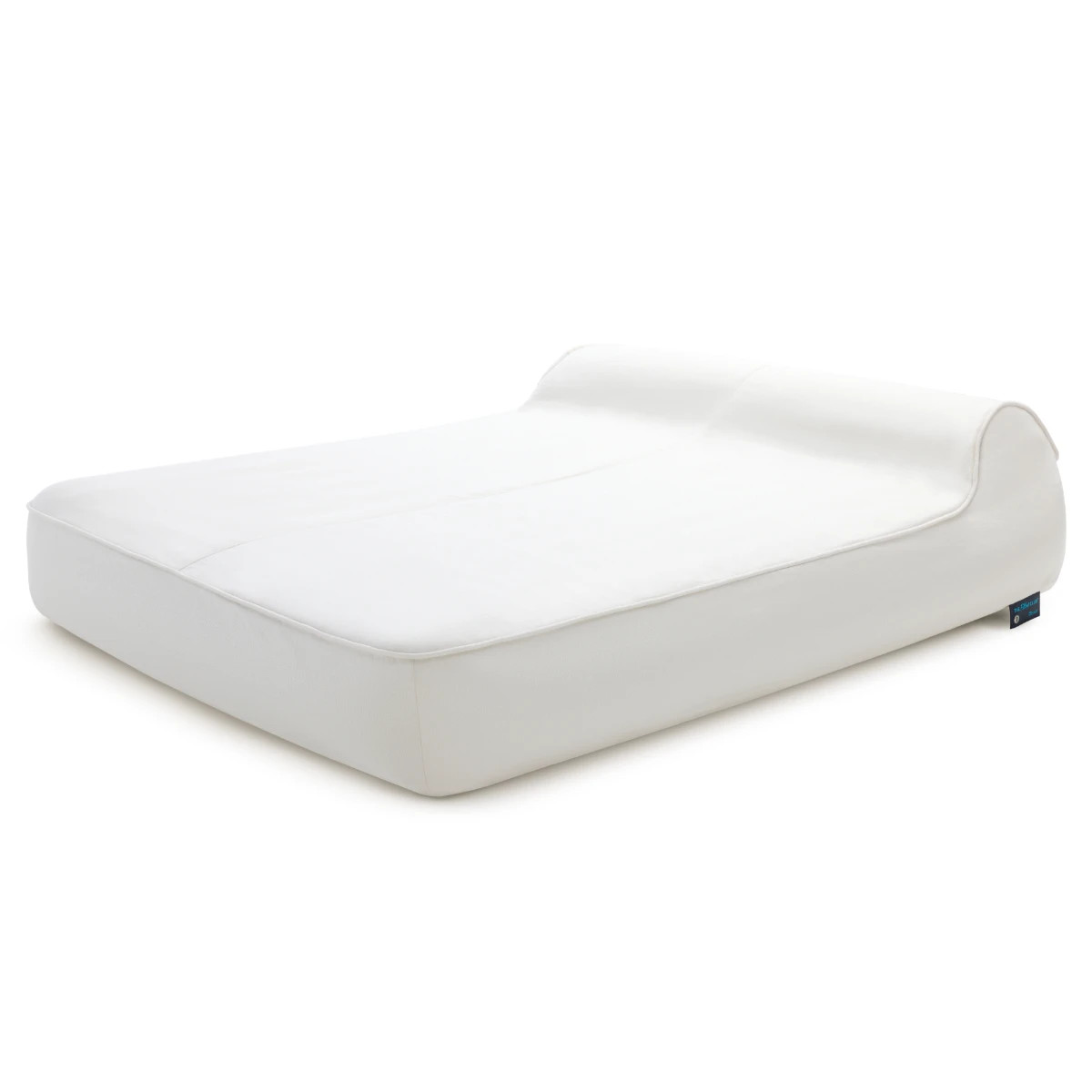 Fillup Club Inflatable Twin Sunlounger - Sunbrella Savane White