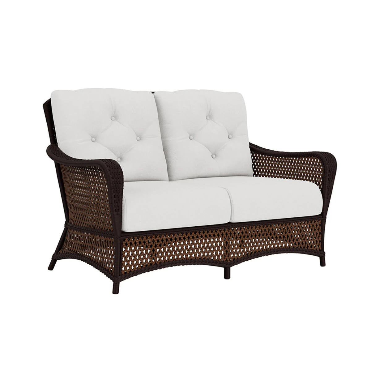 Lloyd Flanders Grand Traverse Loveseat - Caramel