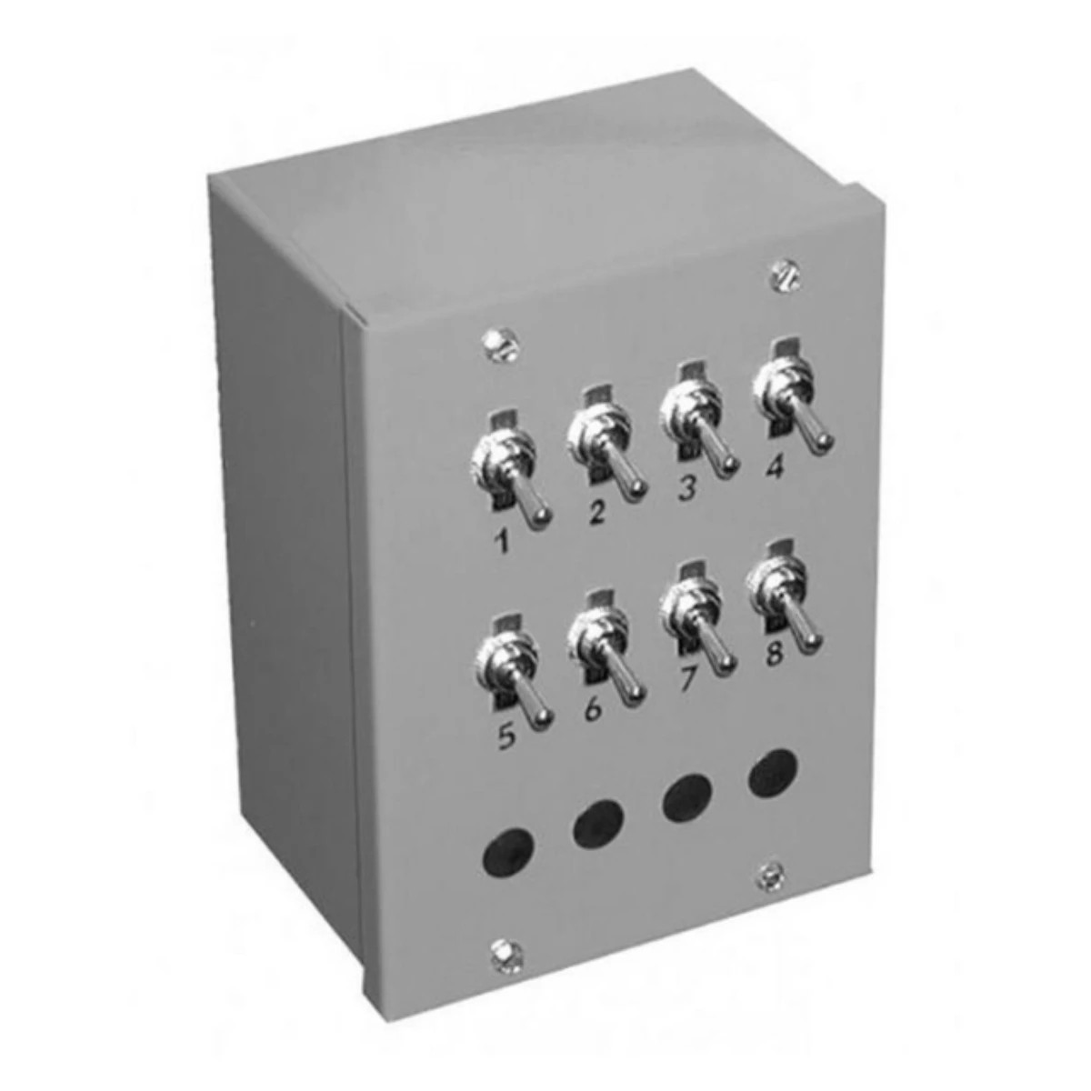 Rectangular grey gas heater control box